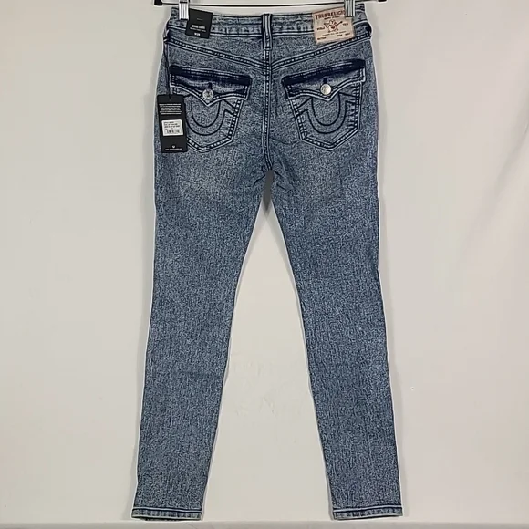 NWT True Religion Jennie Curvy Mid Rise Super Skinny Jeans - Size 26